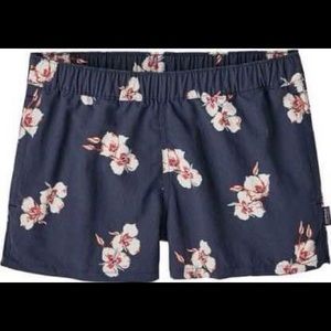 Patagonia Navy Floral Barely Baggies